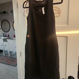 Banana Republic classic black dress double weave sheath